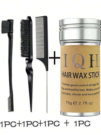 4 Pcs Hair Wax Stick Styling Comb Kit