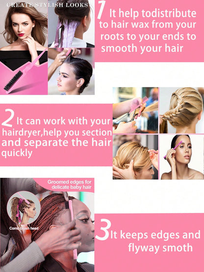 4 Pcs Hair Wax Stick Styling Comb Kit