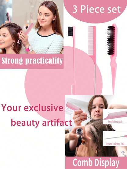 4 Pcs Hair Wax Stick Styling Comb Kit