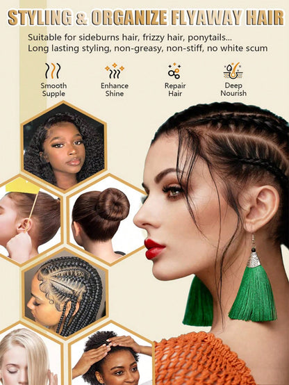 4 Pcs Hair Wax Stick Styling Comb Kit