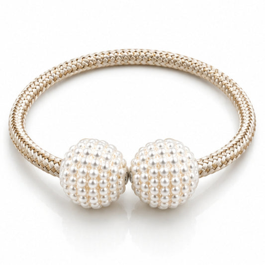 Pearl Magnetic Curtain Tiebacks (Set of 2)