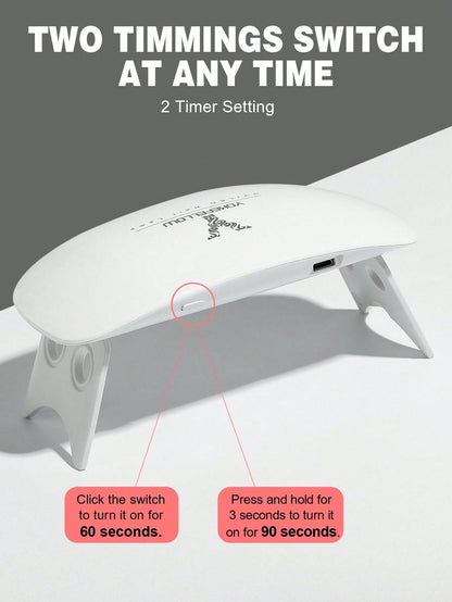 Mini UV LED Nail Lamp For Curing All Nail Gel