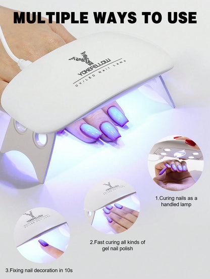 Mini UV LED Nail Lamp For Curing All Nail Gel