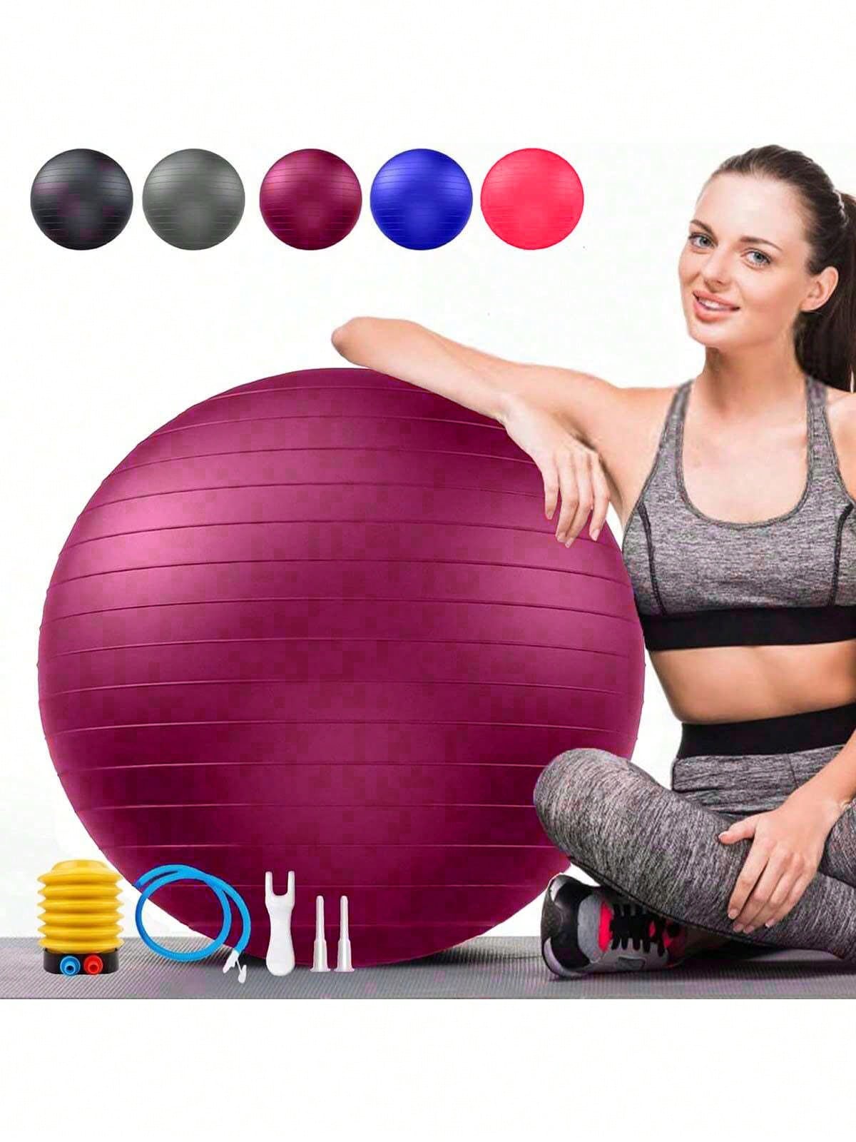 Anti-Burst Yoga  Fitness Balls For Pregnancy, Physical Therapy, Balance, Stability Home Gym