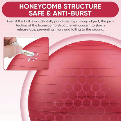 Anti-Burst Yoga  Fitness Balls For Pregnancy, Physical Therapy, Balance, Stability Home Gym