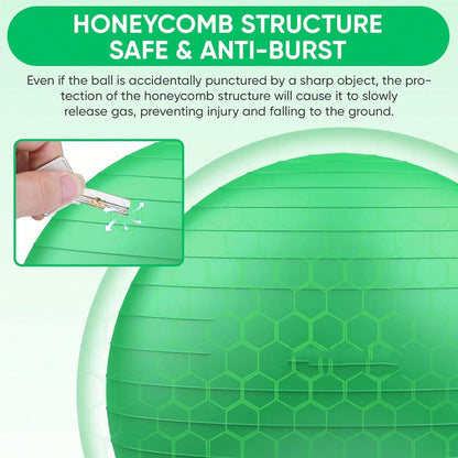 Anti-Burst Yoga  Fitness Balls For Pregnancy, Physical Therapy, Balance, Stability Home Gym