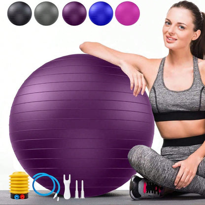 Anti-Burst Yoga  Fitness Balls For Pregnancy, Physical Therapy, Balance, Stability Home Gym