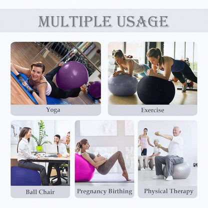 Anti-Burst Yoga  Fitness Balls For Pregnancy, Physical Therapy, Balance, Stability Home Gym